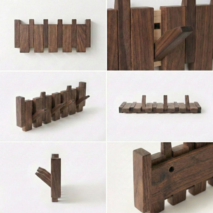 Handmade Wooden Coat Rack