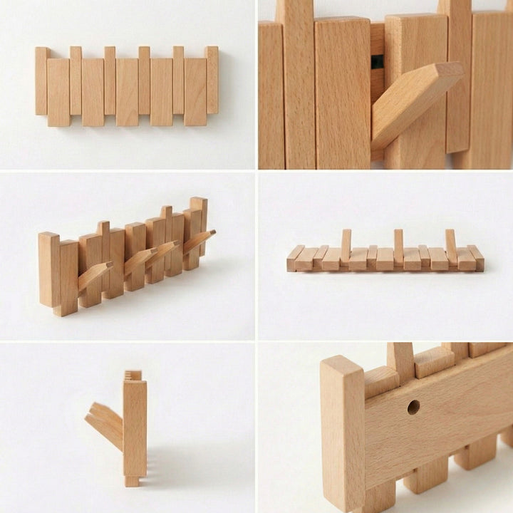 Handmade Wooden Coat Rack