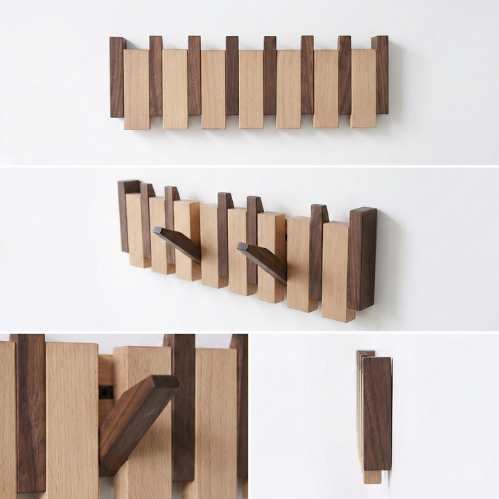 Handmade Wooden Coat Rack